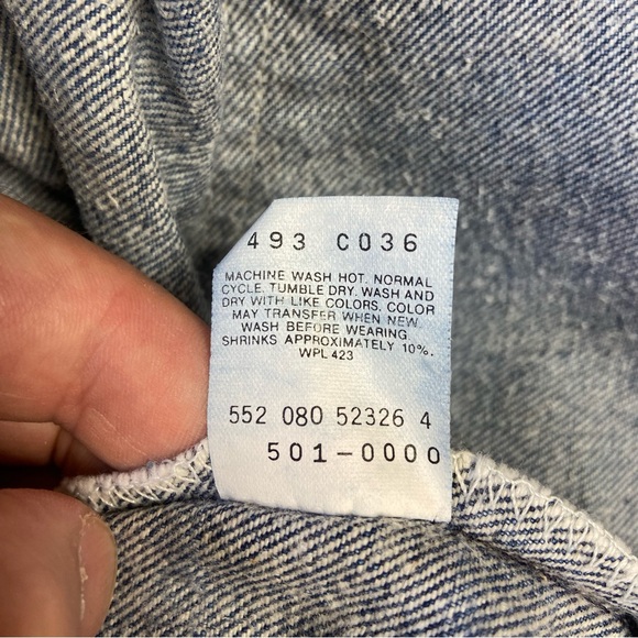 Vintage Levi’s 501 xx Classic Blue Denim Jeans - Picture 4 of 8